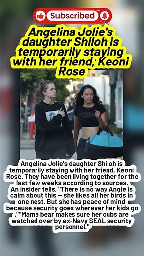 Away from Home: Shiloh Jolie Staying with Keoni Rose