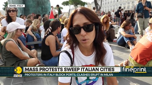 Mass protests sweeps Italy. Pro-Palestine protests block roads, stop ports and grind life to a halt. What are the people demanding? Eric Njoka has more. | WION