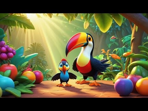 Naughty Toucan Mixed the Fruit Colors 🍍🍓 | Nursery Rhymes for Kids & Baby Songs