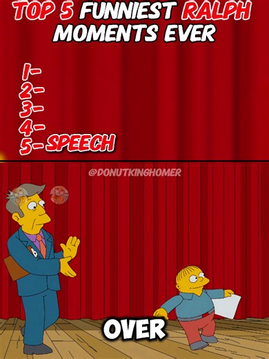 top 5 funniest Ralph moments ever #simpsons #top5 #cartoon #funny #thesimpsons