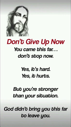 Don’t Give Up Now