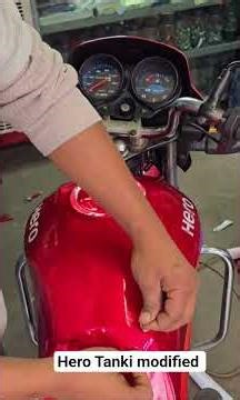 Hero bike Tanki sticker modified #foryourpage #shawon_sticker #bikelife #Hero