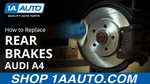 How to Replace Rear Brakes 2007-09 Audi A4