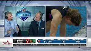 Watch all of the punters and kickers run at combine
