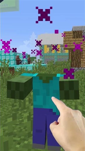I STOLE an Enderman's Pearl... and GAVE it to a Zombie! 🧟‍♂️🔮 #shorts