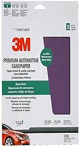 3M 03067 9" x 11" 320 Grit Premium Automotive Sandpaper Sheet