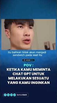 Kamu nanya ke ChatGPT buat cari jawaban . Ternyata ChatGPT yang butuh jawaban dari kamu 🤯