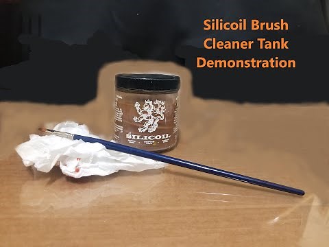 Silicoil Brush Cleaner Tank Demonstration