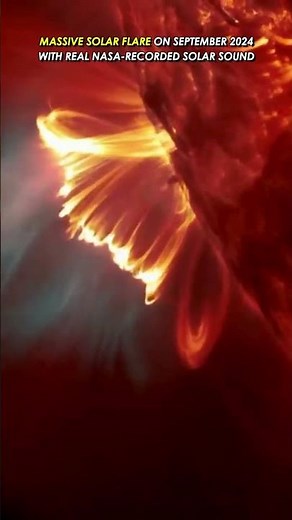 Massive Solar Flare with NASA’s Real Solar Sounds 🌞🔥 September 2024