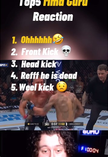 Top 5 MMA Guru Reactions to UFC Knockouts