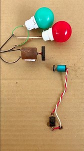 Powering led bulbs using coreless motor#shortsfeed