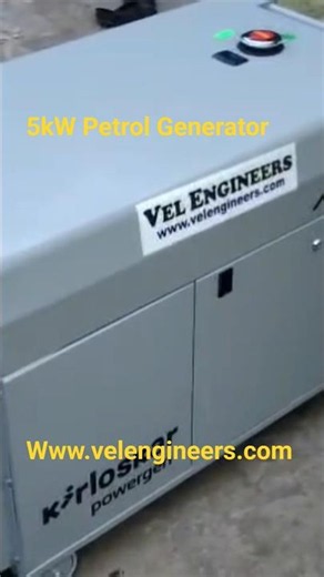 5kW Petrol Generator for Home Use. Kirloskar Portable Generators for Shops