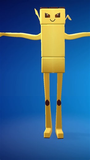 Wrixel Peely doing T-POSE in Fortnite #fortnite #emote #wrixel #peely #wrixelpeely #tpose