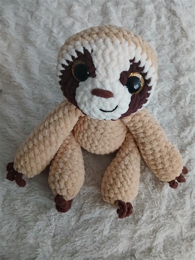 Crochet Weighted Sloth Plushie, Adorble Sloth Stuffed Animal - Etsy