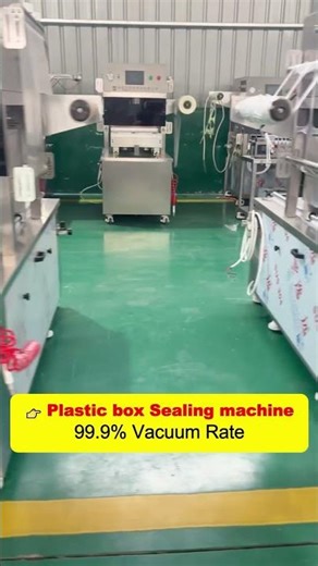 Plastic box sealing machine #packagingmachine #sealingmachine #sealingequipment #foodpackaging