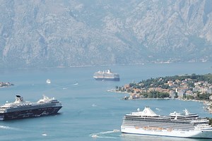 The cruise ship Viking Star sailed into Kotor