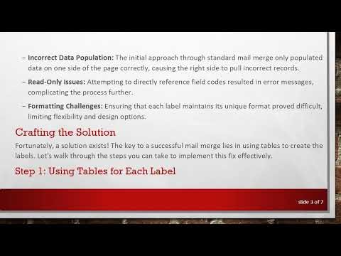 Mastering Excel to Word VBA for Seamless Mail Merges