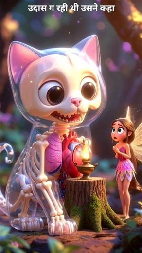 Magic Fairy Helps Skeleton Cat Light the Oil Lamp ✨🐱🪔