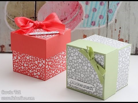 Anleitung: Box mit Deckel (6x6x6 cm) | Stampin' Up!