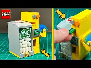 Working LEGO Tic Tac Vending Machine with Safe | Tutorial