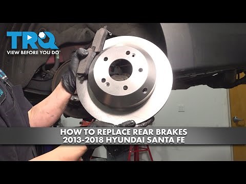 How to Replace Rear Brakes 2013-2018 Hyundai Santa Fe