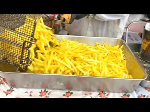 Japanese street food "french fry" /How to make finger chips /fried potatoes