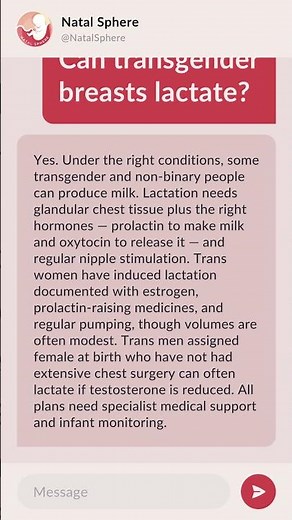Can transgender breasts lactate?