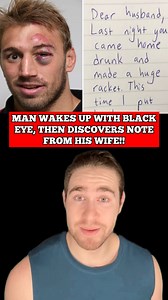 Man Wakes Up With Black Eye, Then Discovers Note From His Wife | Davidjustinn