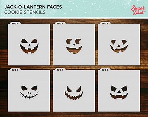 Jack-o-lantern Faces | Stencil #41 - Etsy