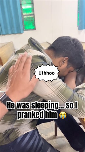 Sleeping Friend Gets Pranked in Class 😭 Teacher Slaps Him!