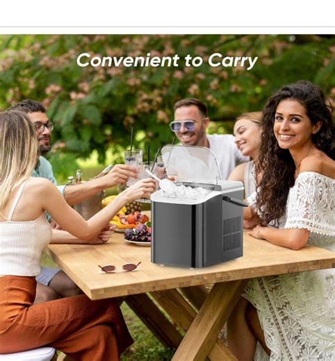 DUMOS Countertop Ice Maker Review | Ice in 6 Minutes! 26lbs/Day Portable Ice Machine #IceInMinutes