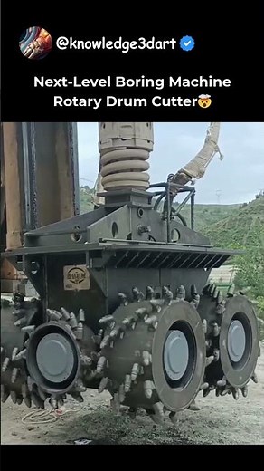 Next-Level Boring Machine Rotary Drum Cutter🤯
