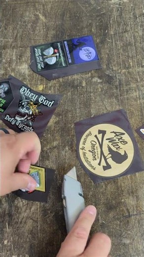 Turning stickers into magnets