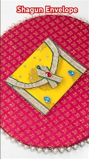 DIY | Beautiful Envelope/Lifafa Decoration Idea | Shagun Envelope Making at Home #diy #shorts