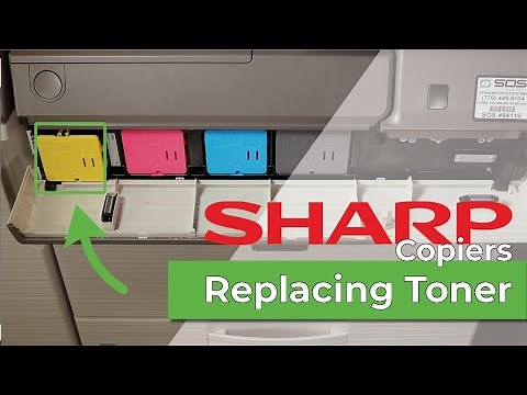 Replacing Toner in a Sharp Copier