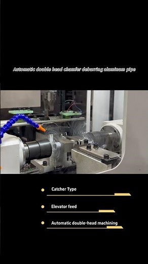 CNC Chamfering Machine with Auto Feeding | For Short Pipe & Rod Ends