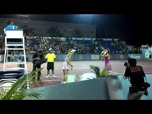 Caroline Wozniaki and Victoria Azarenka dancing