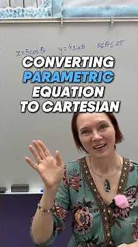 Converting parametric equation to Cartesian