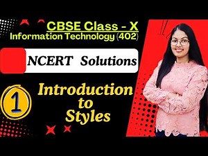 NCERT Solutions | Introduction to Styles in LibreOffice | Unit - 1 Digital Documentation Advanced