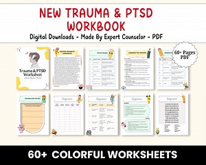 Trauma and PTSD Workbook, 60 Worksheets (digital Download) - Etsy