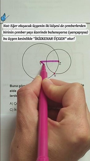 5TH GRADE GEOMETRY 📌FINDING TYPES OF TRIANGLES FORMED WITH THE HELP OF CIRCLES #middleschool
