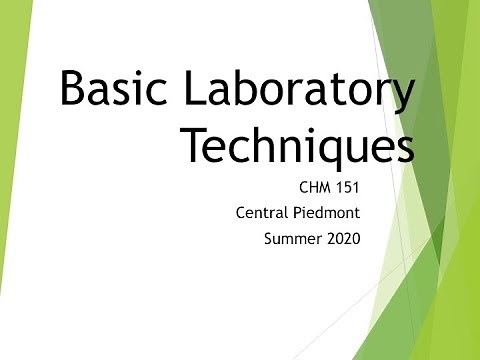 CHM 151 Basic Technique Lab