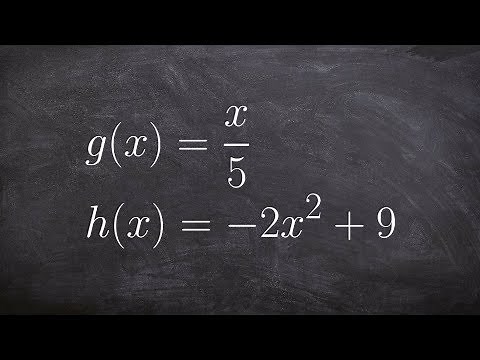 Evaluating the Composition of Two Functions, Linear and Quadratic
