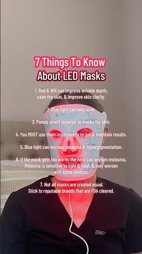 Before You Use an LED Mask…Watch This #dermatologistadvice