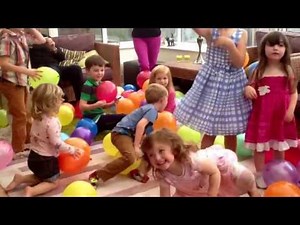 Lucy's 3rd birthday balloon drop