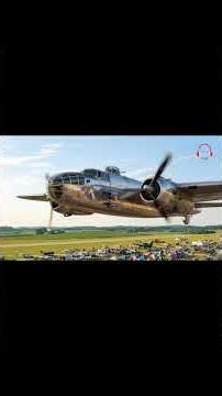 DEEP SLEEP WITH B-25 MITCHELL AIRPLANE SOUND | ✈️🥱 #airplaneambience #sleepaid
