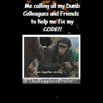 Calling All My Dumb Friends to Fix ONE Bug 💀#coding #programming #debugging #memes #shorts