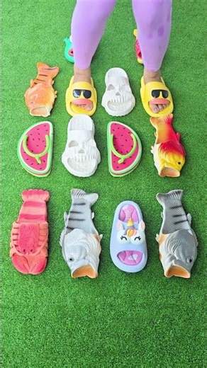 Fish sandals 🐠🐟 Lobster sandals 🦞 Frog sandals 🐸 #viral #satisfying #love