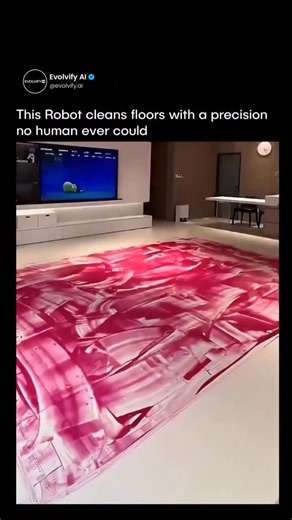 Evolvify AI on Instagram: "🤖 This robot cleans floors with a precision no human ever could Built with advanced sensors, mapping, and real time decision making, this robot does not just clean randomly. It analyzes every inch of the floor, adjusts pressure and movement, and delivers consistent results every single time. Unlike manual cleaning, there is no fatigue, no missed corners, and no variation in quality. The machine follows data, not instinct, which allows it to achieve a level of accuracy