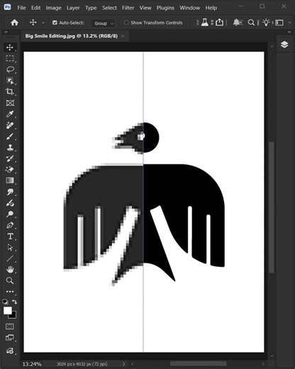 Photoshop 2026: Tips on how to convert low-resolution icons into high-resolution! #bigsmileediting | Big Smile Editing